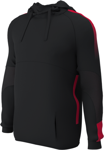 EDGE PRO TECH POLY HOODY NVY/RED