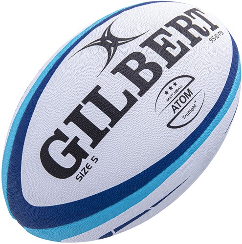 Gilbert Rugbybal Match ATOM blauw maat 5