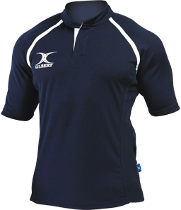 Gilbert Rugbyshirt Xact II Zwart - XL