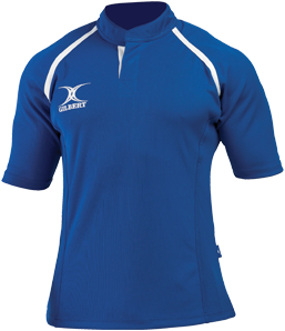 Gilbert Rugbyshirt Xact II Blauw - M