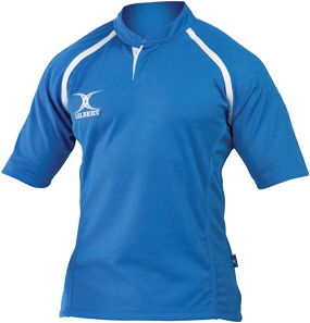 Gilbert Rugbyshirt Xact Licht Blauw - XS