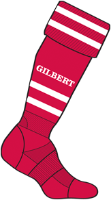 Gilbert SOCK TRAINING II RED MINI 12-2