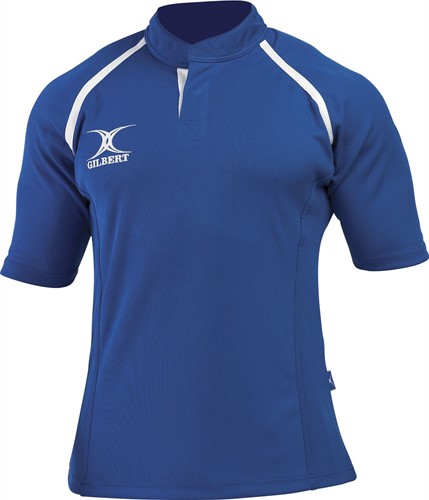 Gilbert Rugbyshirt Xact Blauw - XS