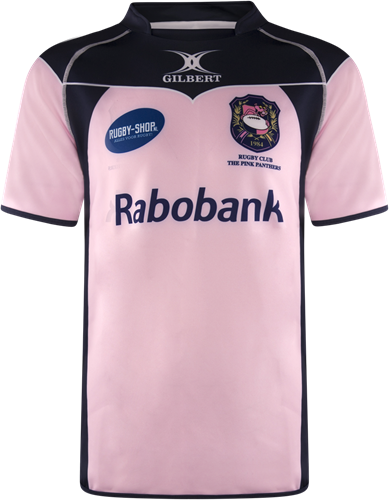 Gilbert rugbyshirt The Pink Panthers -  tight fit size 11/12  maat 152